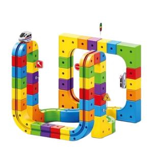 Ensemble de blocs de construction magnétiques polyvalents pour voitures sur rail, <span class=keywords><strong>jouet</strong></span> de construction de piste de <span class=keywords><strong>train</strong></span> 3D DIY, <span class=keywords><strong>jouet</strong></span> créatif à assembler pour enfants - Product Image 6