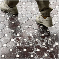 Mosaïque de marbre Rosa Levanto moderne pour les projets de sols et de murs de villas, hôtels, chambres et salles de bain