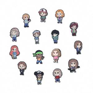 Novedad 2026: Charms para Zuecos de <span class=keywords><strong>Stranger</strong></span> <span class=keywords><strong>Things</strong></span>, el Clásico de Montañas y Ríos. Charms de PVC de Diseño para Zapatos al por Mayor. - Product Image 2