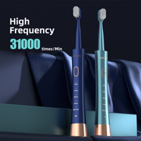 Brosse à Dents Électrique Sonique Intelligente Rechargeable Étanche à Poils Souples Blanchissante pour Adultes