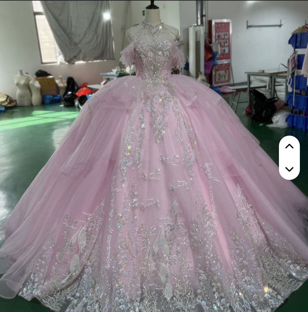 sachin and babi light blue dress 25 Best Pink Wedding Dresses: From Blush to Bold