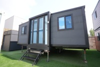 Casa Contenedor Modular de Lujo de Acero Portátil de 20 y 40 pies, Expandible, para Apartamento, Sala de Estar, Centro Comercial, Sótano, 2-4 Dormitorios, Escuela