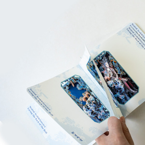 Màu xanh ngồi guanyin 3D khắc máy tính xách tay-136mm Nhật ký văn hóa sáng tạo | đảo ngược vị trí Bồ Tát khắc Tạp Chí - Product Image 4