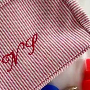 Custom Logo Makeup <b>Bag</b> Striped cosmetic <b>bag</b> striped canvas jacquard embroidered Logo <b>Toiletry</b> <b>Bag</b> <b>For</b> <b>Women</b> - Product Image 4