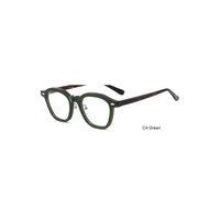 Montures de lunettes optiques rondes en acétate TR avec pont haut pour lunettes de vue vintage unisexe OEM ODM