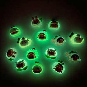 Nuevo creativo lindo dibujos animados luminoso burbuja fruta resina accesorios DIY teléfono móvil funda horquilla zapato hebilla cuentas-todo Acrílico - Product Image 1