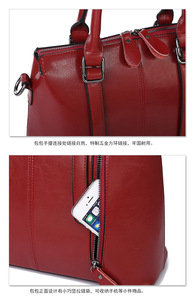 Bolsos de Mano de Cuero Genuino Encerado al Estilo Vintage, Bolso de Hombro Tipo Cartero para Mujer, Bolsos de Mensajero - Product Image 5