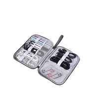 Organisateur de cordon de chargeur électronique petit sac de rangement de câble de voyage pour disques durs carte SD banque d'alimentation casque tech sac de rangement