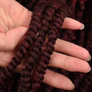 Sintético al por mayor Pre-Bucle suave pasión primavera bomba giro de ganchillo de la trenza del pelo - Product Image 2