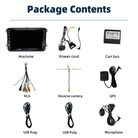 Autoradio universel Android 2Din 8 pouces pour Volkswagen Golf Passat Polo Jatta Touran Tiguan Skoda Seat CarPlay GPS WIFI Stéréo