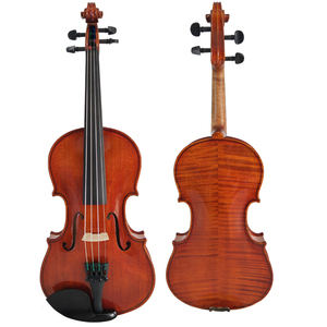 Nhà máy Liang Zhiling sản xuất đàn violin thủ công cao cấp dành cho người mới bắt đầu, màu sắc chuyên nghiệp, làm từ gỗ nguyên khối, mặt sau/điều chỉnh bằng gỗ maple nguyên chất. - Product Image 6