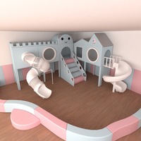 Accessoires de salle de jeux d'intérieur interchangeables résistants aux UV pour toboggan d'escalade pour enfants Livraison rapide pour les établissements d'enseignement