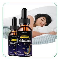 Gouttes liquides de mélatonine OEM pour sommeil profond, marque privée, supplément naturel végétalien 10mg, somnifères rapides, gouttes liquides de mélatonine