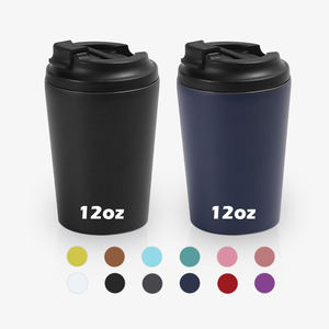 Taza de Café de Acero Inoxidable con Aislamiento al Vacío de Doble Pared, Vaso Curvo, Regalos Empresariales, Rendimiento Térmico de 6 a 12 Horas, Estilo Minimalista - Product Image 1