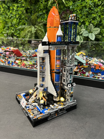 Kit d'éclairage LED pour système de lancement spatial Artemis de la NASA, jouet de fusée spatiale créatif et éducatif, plus de 2200 pièces, jouets les plus populaires