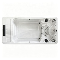 Spa préfabriqué extérieur personnalisé, piscine chauffée en acrylique hors sol