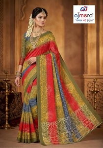Luxury Cotton Sarees for Women Stylish Designer Sun Protection Quick Dry Comfortable Elegance Office Casual Party Festive Wear - Product Image 3