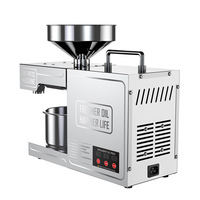 Presse à huile électrique portable Huanor pour graines de lin, cynorrhodon, olive, cacao, tamanu, noix, ricin, noix de coco, baobab, pépins de raisin - Pressage à froid