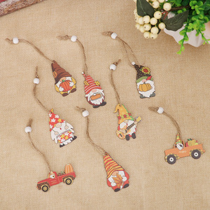 DAMAI Calabazas, Hojas de Arce, Elfos y Gnomos de Madera para Coche, Adornos Colgantes, Sets de Arte, Regalos para el Hogar, Decoraciones para Árbol de Acción de Gracias - Product Image 6