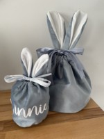 Décorations de Pâques, sacs en velours en forme de lapin, 18 cm, paniers à cordon, design oreilles de lapin, modèle Topyoumei SYM-F-TED-L, couleurs personnalisables