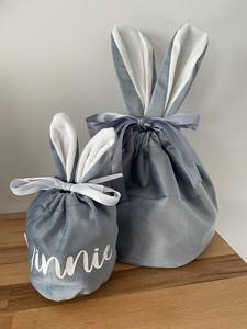 Decoraciones de Pascua, Bolsas de Conejito de Terciopelo de 18 cm, Cestas con Cordón, Diseño de Orejas de Conejo, Modelo Topyoumei SYM-F-<span class=keywords><strong>TED</strong></span>-L, Colores Personalizables - Product Image 5