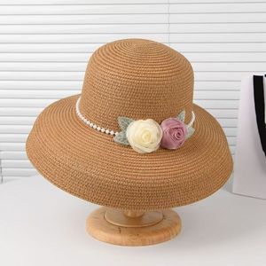 Nuovo estivo da donna elegante cupola mare spiaggia piatta Eave parasole paglia tessuto <span class=keywords><strong>odio</strong></span> - Product Image 1