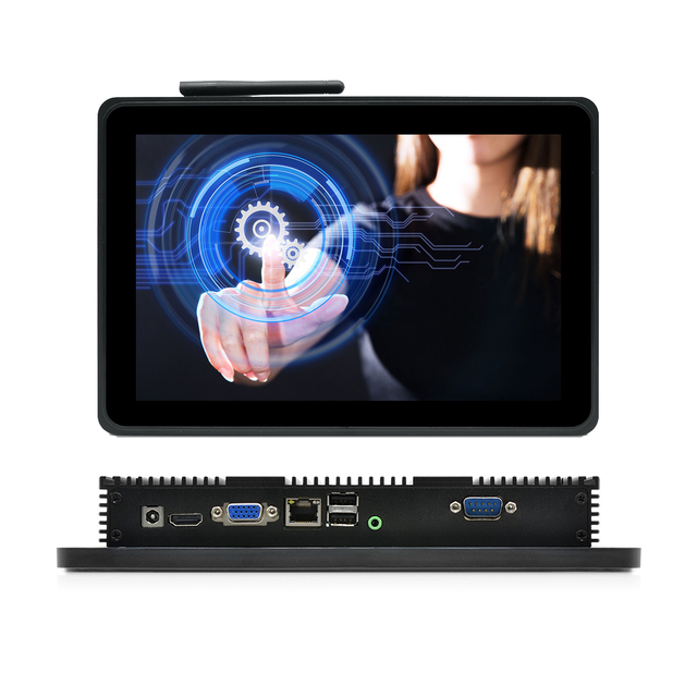 10.1" All-in-One Industrial Tablet PC Android RK3128 4GB RAM 64GB Storage Capacitive Touch Screen Monitor Aluminum Alloy Stock