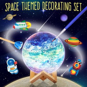 Kit de lampe <span class=keywords><strong>à</strong></span> peindre soi-même <span class=keywords><strong>pour</strong></span> <span class=keywords><strong>la</strong></span> lune Cadeaux de Noël DIY Space Moon Night Light article de <span class=keywords><strong>cadeau</strong></span> personnalisé - Product Image 5