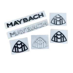 Pour <span class=keywords><strong>Mercedes</strong></span>-Benz Nouveau Maybach Emblème Classe S Badge arrière GLS480 Badge arrière Pilier C Badge latéral V260 Logo noir modifié Carrosserie - Product Image 2
