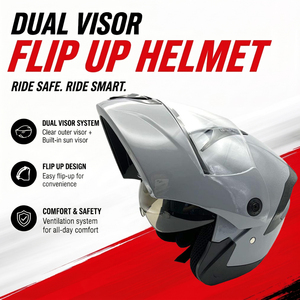 <span class=keywords><strong>Casco</strong></span> de <span class=keywords><strong>Moto</strong></span> Abatible con Doble Visera Antivaho, Protección Solar, Transpirable, <span class=keywords><strong>Modular</strong></span>, para Hombre y <span class=keywords><strong>Mujer</strong></span> - Product Image 1