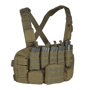 Aparejo de cofre táctico ajustable, chaleco de combate coyote, aparejo de cofre de asalto modular con bolsas de revista - Product Image 3
