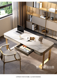 Table d'étude de luxe léger, meuble italien minimaliste, moderne et minimaliste, pour la maison, <span class=keywords><strong>bureau</strong></span> - Product Image 5