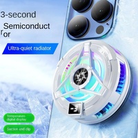 Ventilateur de refroidissement mobile pour téléphone, radiateur magnétique à semi-conducteurs, charge sans fil, radiateur de téléphone portable pour écran numérique