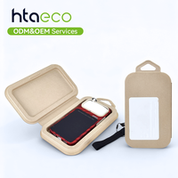 Insert en pulpe moulée recyclable pour boîte d'emballage d'accessoires de téléphone portable