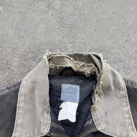 Vestes de travail en toile de canard vintage personnalisées OEM, patchwork, col montant, haute visibilité, vêtements de travail robustes (MOQ disponible)