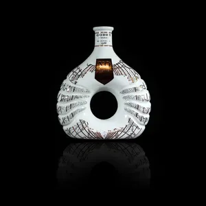 Decalcomania Deluxe superficie Nordic Oslo bottiglia di tequila in ceramica personalizzata da 500 ml