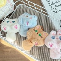 Nouveaux porte-clés en peluche mignons de chat à longue queue de dessin animé, jouets