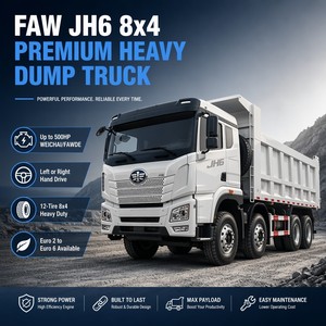 Nuevo Camión Volquete Minero Diésel Euro 5 8x4 de 500HP con 12 Neumáticos, Volante a la Izquierda, Motor Weichai y Caja de Cambios FAST para Proyectos Mineros - Product Image 3