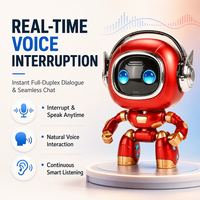 Robot de conversation vocal intelligent IA, compagnon de bureau interactif, mini robot de bureau ambulant pour enfants, parle et discute