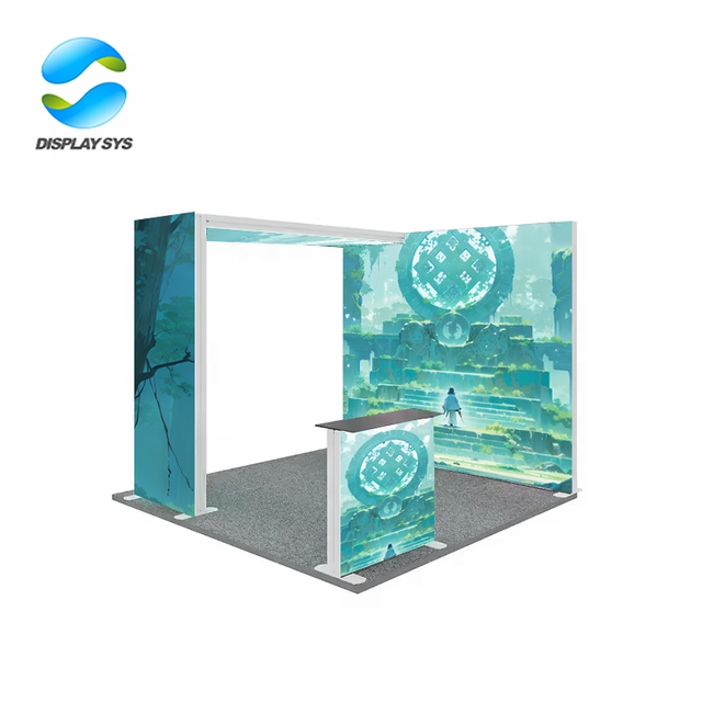 10x20 Foldable Trade Show Aluminium Modular Free Standing Fabric Light Box Booth Event Display