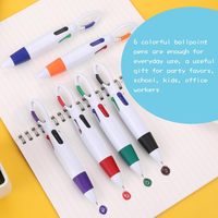 Stylo à bille publicitaire personnalisé avec logo imprimé en 4 couleurs, avec crochet, pour la promotion de la marque d'entreprise
