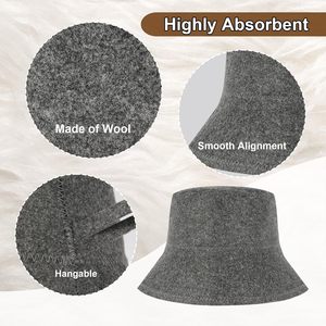 Fournisseur de chapeaux de sauna personnalisés avec logo, chapeau de sauna en feutre de laine écologique, chapeau bob pour spa et bien-être - Product Image 3