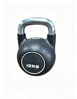 Kettlebell réglable de 32 kg en fonte enduite de poudre + PU, application universelle, portable et durable