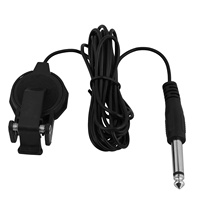 Klip Pickup Piezo Contact dengan Jack 6.35mm dan Kabel 3M untuk Gitar Akustik, Biola, Ukulele, Cello, Banjo, dan Instrumen Musik Lainnya
