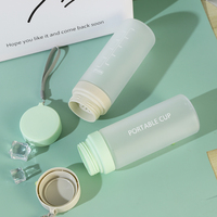 Bouteilles d'eau en plastique transparentes, pour jus de fruits, portables, larges, carrées, anti-fuite, pour Sport en plein air, de haute qualité, nouveauté