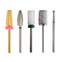 7 pièces ensemble de forets à ongles 3/32 carbure lime à ongles ensemble de forets à ongles pour manucure électrique pédicure