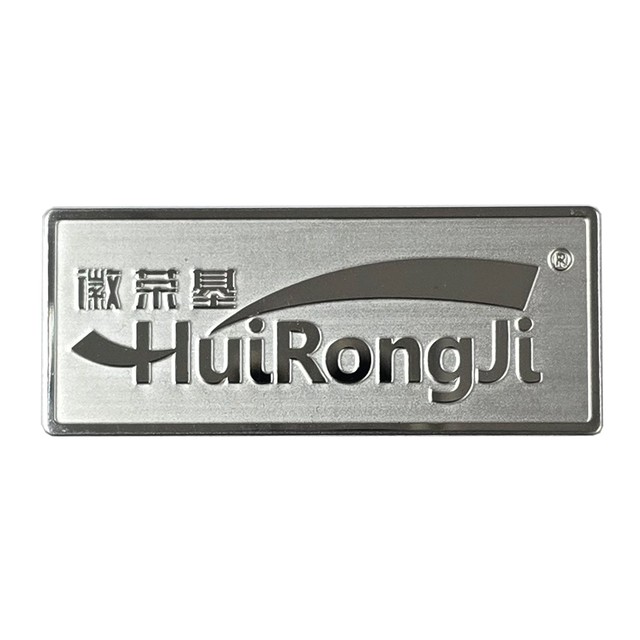 Etching Custom Stainless Steel Nameplate Mirror Stainless Steel Company Logo Tag 3M Self-adhesive Label