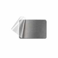 Plaques métalliques vierges personnalisées avec logo de marque, épaisseur 0,2-3,0 mm, pour étiquettes d'identification et cartes de visite, vente en gros