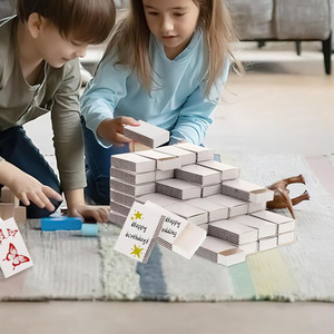 B390 contenitori vuoti fai da te supporto doppio lato percussore in bianco scatole di immagazzinaggio partita matrimonio Baby Shower Tea Party <span class=keywords><strong>scatola</strong></span> di fiammiferi - Product Image 3