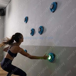 Pared de Entrenamiento de Reacción Interactiva, Luz Táctil LED Inteligente, Material de PVC, Entrenamiento de Atletas, Juegos de Fitness en Interiores, Parque de Aventuras - Product Image 4